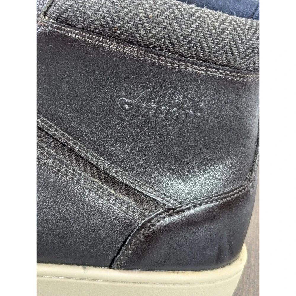 Arkbird Oxfords Leather Loafers Shoes Mens 13 Black Slip On Casual Comfort